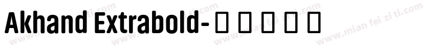 Akhand Extrabold字体转换
